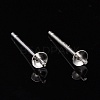 925 Sterling Silver Stud Earring Findings STER-K167-027A-S-4