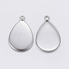 Tarnish Resistant 304 Stainless Steel Pendant Cabochon Settings LS-X-STAS-P198-14A-1
