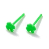 Eco-Friendly Plastic Stud Earrings EJEW-H120-04B-01-1