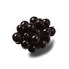 Grape Brass Acrylic Pendants OACR-R006-05G-02-3
