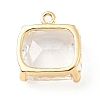 Brass with K9 Glass Pendants X-KK-C024-01KCG-2