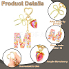 Alloy & Resin Pendant Decorations HJEW-YW00401-03-4