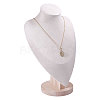 Bust Shaped Wooden Necklace Display Stands NDIS-WH0003-019A-01-1