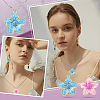 10Pcs 5 Colors Rack Plating Alloy Enamel Pendants ENAM-YW0004-73-5