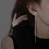 Alloy & Rhinestone Tassel Stud Earrings WG71275-01-2