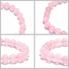 Natural Rose Quartz Beaded Stretch Bracelets B072-1-3