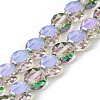 Electroplate Glass Beads Strands EGLA-L045-G-HR01-1