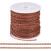 Brass Coated Iron Flat Cable Chains CH-TAC0007-02R-1