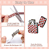 2Pcs Tartan Pattern Hotfix Glass Rhinestone DIY-ME0001-63B-3