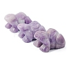 Natural Lepidolite Carved Frog Figurines PW-WG62350-22-1