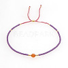 Adjustable Glass Seed Bead Slider Bracelets for Women VT9382-32-1