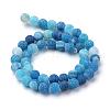 Natural & Dyed Crackle Agate Bead Strands G-T056-8mm-07-2