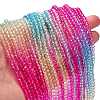 Transparent Painted Glass Beads Strands DGLA-A034-T3mm-A14-2
