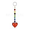 Heart Acrylic Keychains HJEW-JM01373-4