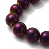 Electroplated Synthetic Magnetic Hematite Beads Strands G-I364-K01-03-3