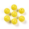 Opaque Solid Color Glass Beads GLAA-N007-10mm-A02-1