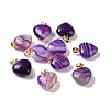 Natural Agate Pendants G-I311-A35-G-3