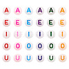 500Pcs 5 Styles Acrylic Beads MACR-TA0001-34-3