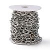 Electroplate Brass Paperclip Chains CHC-L019-31P-5