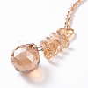 Crystal Teardrop Beaded Wall Hanging Decoration Pendant Decoration HJEW-G019-01A-3