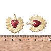 304 Stainless Steel Enamel Pendants STAS-Z121-38G-02-3