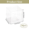 Transparent Plastic PET Box Gift Packaging CON-WH0052-9x9cm-2