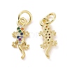 Brass Micro Pave Colorful Cubic Zirconia Charms KK-E068-VF117-1
