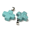 Synthetic Turquoise Pendants G-Z067-06P-04-3