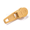 Spray Painted Alloy Replacement Zipper Sliders PALLOY-WH0067-97E-2
