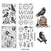 CRASPIRE 4 Sheets 4 Styles PVC Plastic Stamps DIY-CP0008-91A-2
