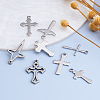 Fashewelry 160Pcs 8 Styles 201 & 304 Stainless Steel Pendants STAS-FW0001-18-4