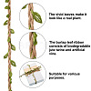  Jewelry 4 Bundles 4 Colors Hemp Rope with Polyester Green Leaf OCOR-PJ0001-006-4