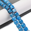 Handmade Lampwork Chevron Beads Strands LAMP-K041-01B-07-2