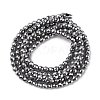 Non-Magnetic Synthetic Hematite Beads Strands X-G-G093-2mm-3