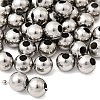 Tarnish Resistant 304 Stainless Steel Hollow Round Seamed Beads STAS-R032-8mm-4