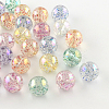 Round AB Color Transparent Acrylic Beads X-TACR-D005-10mm-M-1