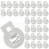50Pcs PP Plastic Iron Spring Cord Locks KY-CN0002-36A-1