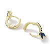 Brass Pave Cubic Zirconia Hoop Earrings EJEW-L269-121G-3