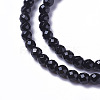 Natural Black Onyx Beads Strands X-G-F596-28-3mm-3