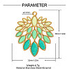 304 Stainless Steel with Enamel Pendants SA-OY001-30G-2