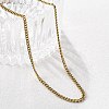 Ion Plating(IP) 304 Stainless Steel Necklace STAS-J023-03G-3