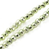 Electroplated Synthetic Non-magnetic Hematite Beads Strands G-C248-D01-2mm-01-1