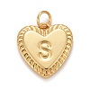 Rack Plating Real 18K Gold Plated Brass Pendants KK-E260-01G-S-1