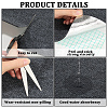 10Pcs 2 Colors Square Self-adhesion Polyester Carpet Tape DIY-CN0003-16-6
