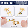 3Pcs 3 Styles 304 Stainless Steel Slide Lock Clasps STAS-UN0042-03B-5