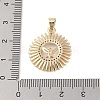 Brass Micro Pave Cubic Zirconia Pendants KK-E111-18G-3