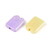 UV Plating Opaque Acrylic Beads OACR-T028-52-2