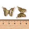 Brass Pave Faceted Glass Connector Charms FIND-Z020-03D-3