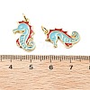 Brass Enamel Pendants KK-L237-027G-04-3