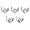 Rack Plating Alloy Glass Pendants FIND-YW0001-85C-1